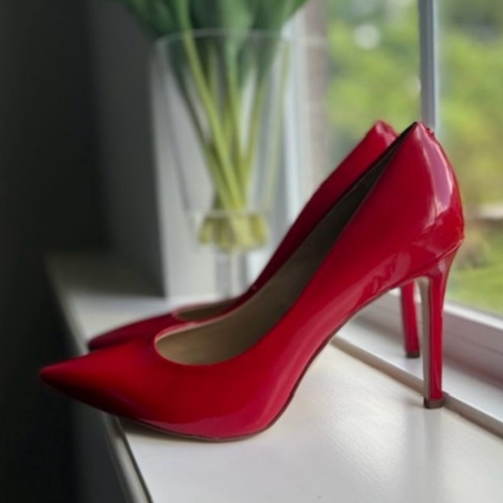Sam Edelman, size 7.5 med., red patent leather
